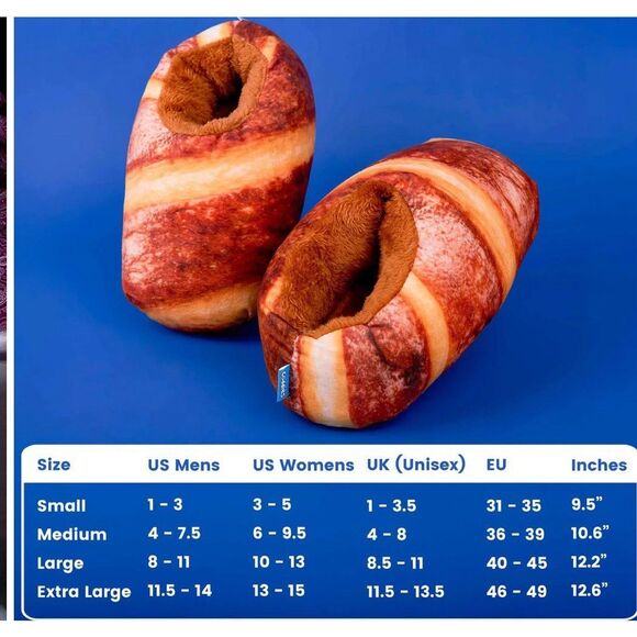 Coddies Bread Loafers Cozy Faux Fur Lined Slippers Unisex Size Large - Picture 8 of 8